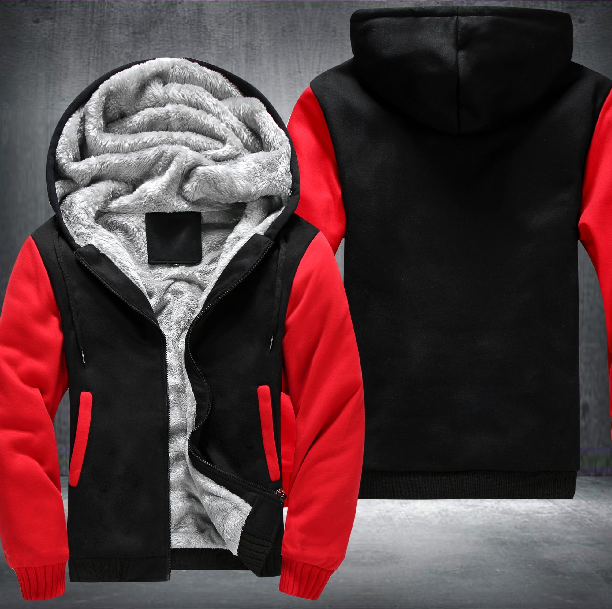 Custom Your logo and Text Fleece Hoodies Jacket Coat
