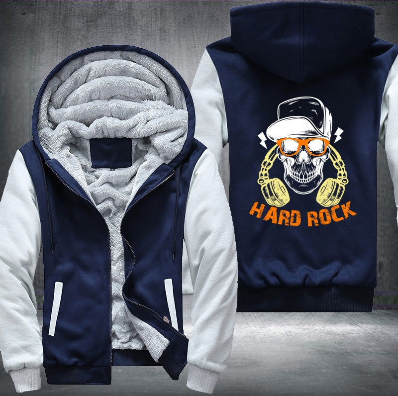Skull Hard Rock Fleece Hoodies Jacket