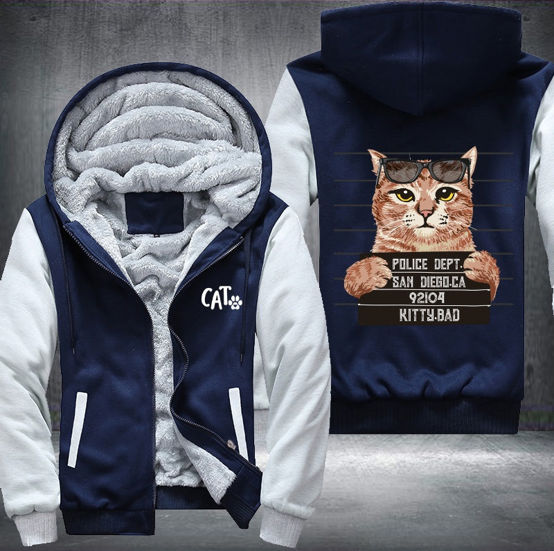CAT arrest police dept Fleece Hoodies Jacket