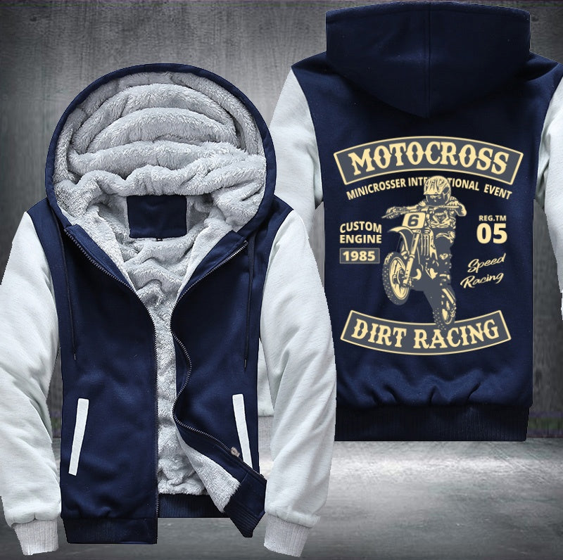 Motocross dirt racing Fleece Hoodies Jacket