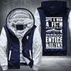 Give a man a fish and he will eat for a day Fleece Hoodies Jacket