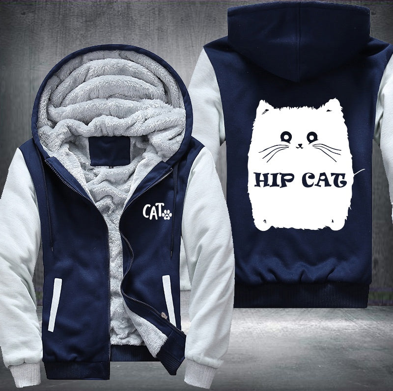 HIP CAT Fleece Hoodies Jacket