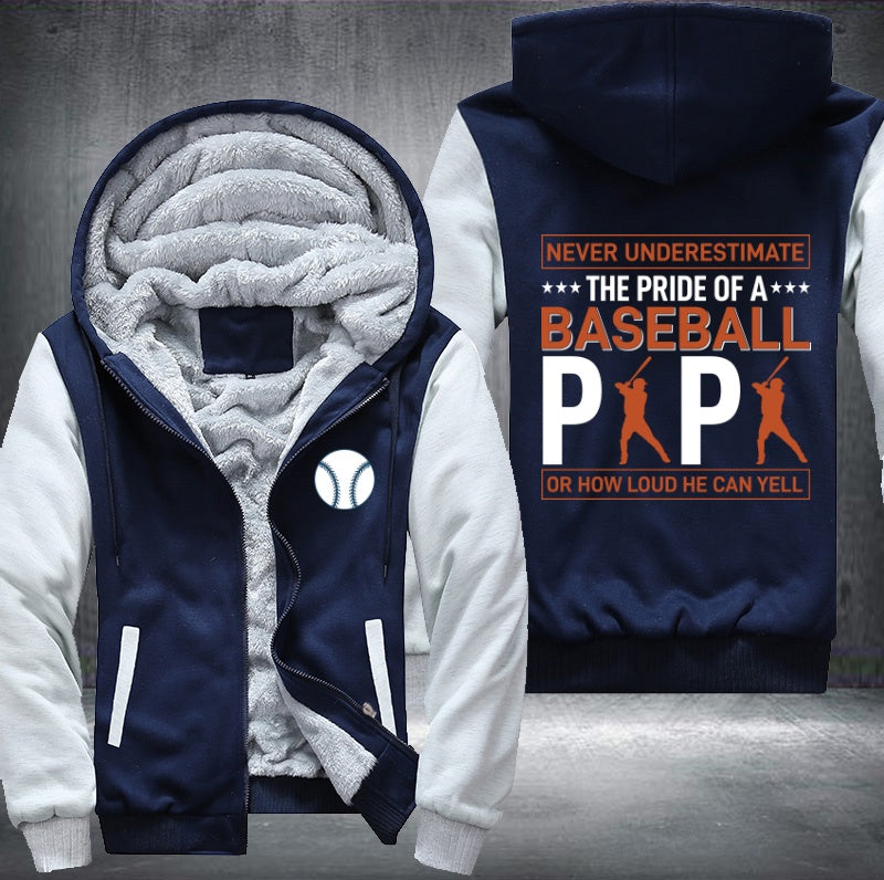 The pride of baseball Papa Fleece Hoodies Jacket