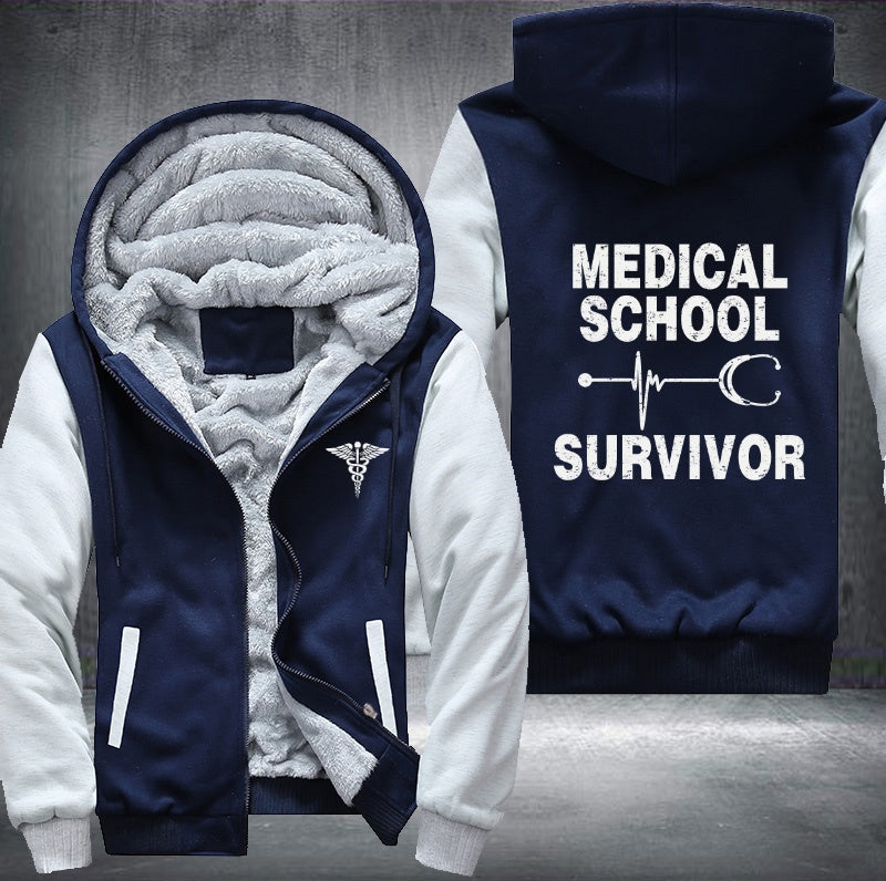 Medical school survivor Fleece Hoodies Jacket