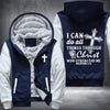 I can do all things through christ who strengths me Fleece Hoodies Jacket