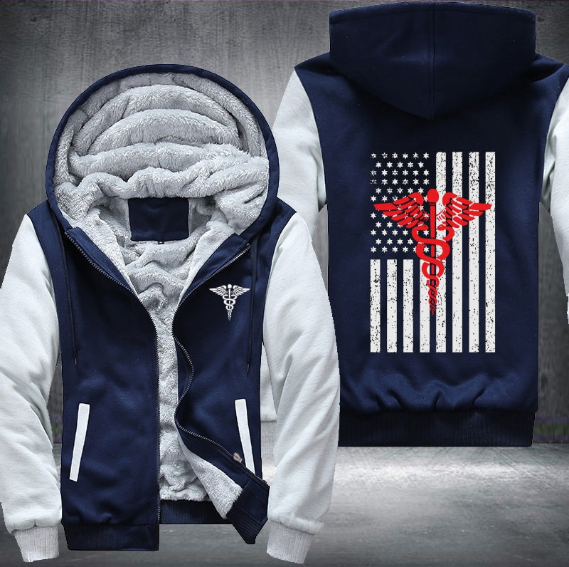American doctor Fleece Hoodies Jacket