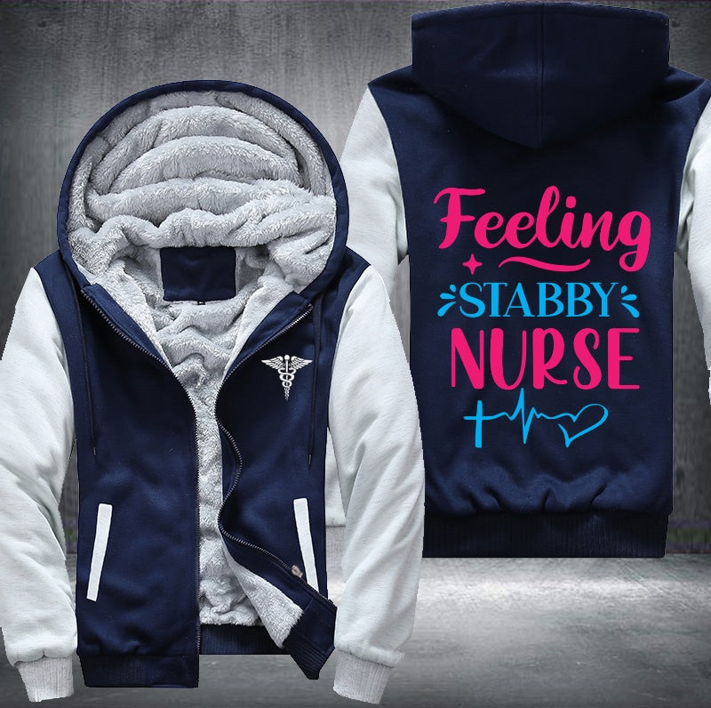 Feeling stabby nurse Fleece Hoodies Jacket