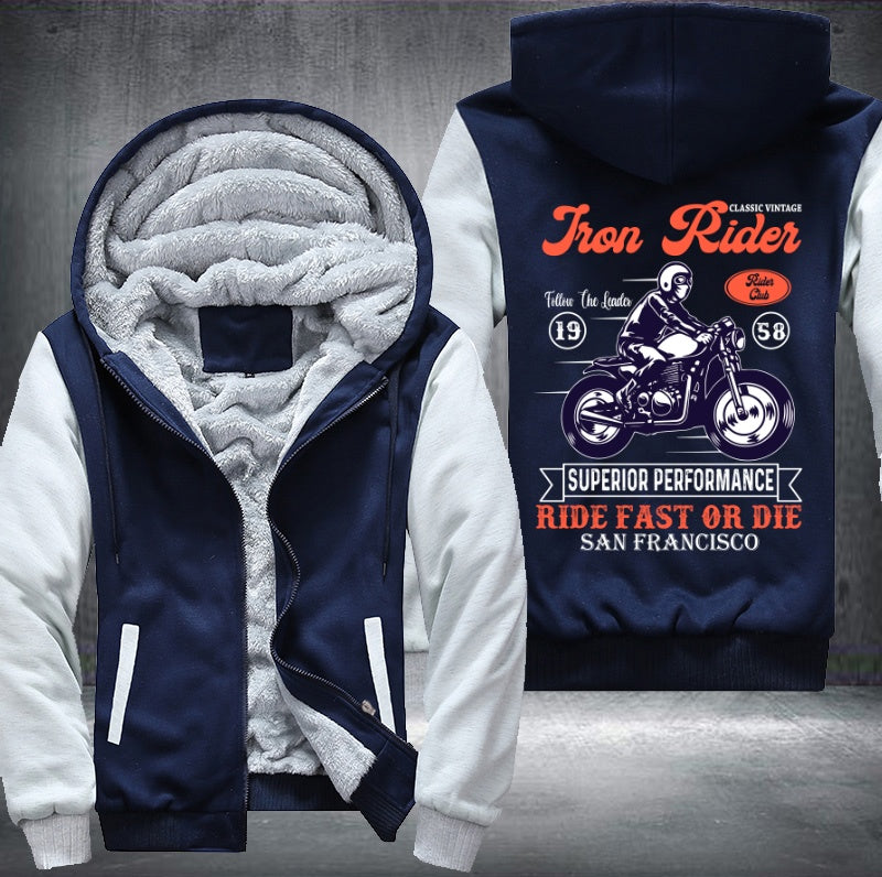 Superior performance ride fast or die san francisco Fleece Hoodies Jacket