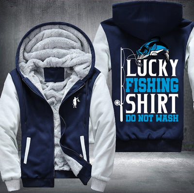 Lucky fishing shirt do not wash Fleece Hoodies Jacket