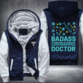 Badass coronavirus doctor Fleece Hoodies Jacket