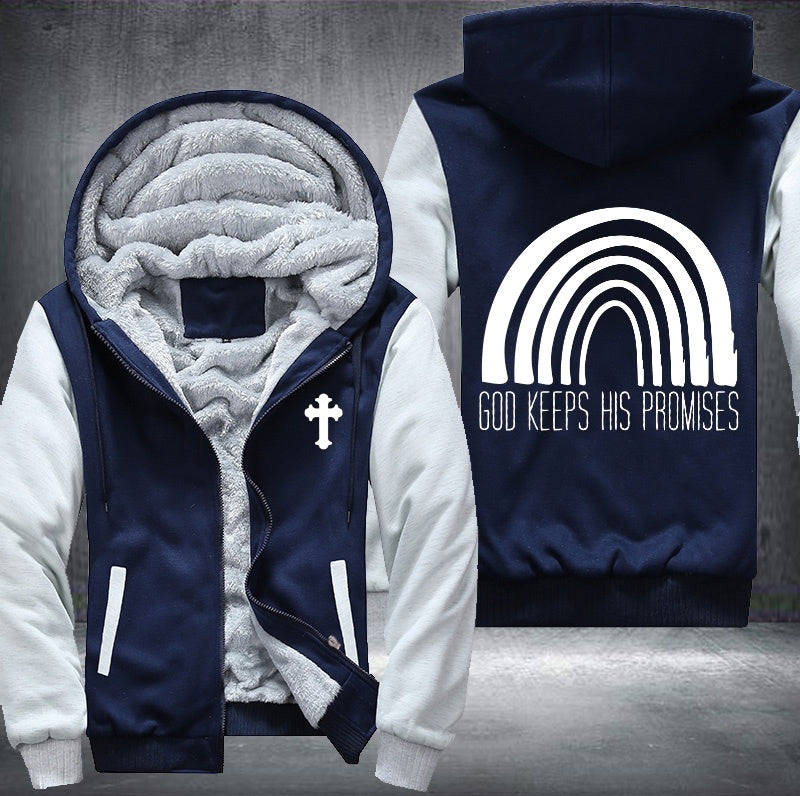 God keeps his promises Fleece Hoodies Jacket
