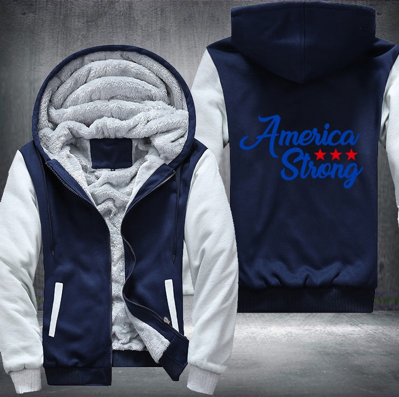 America Strong Fleece Hoodies Jacket