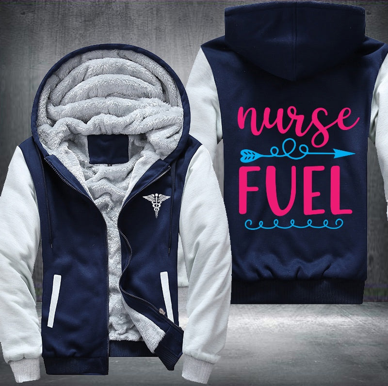 Nurse fuel Fleece Hoodies Jacket