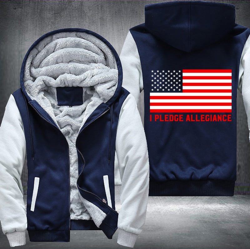 I PLEDGE ALLEGIANCE Fleece Hoodies Jacket