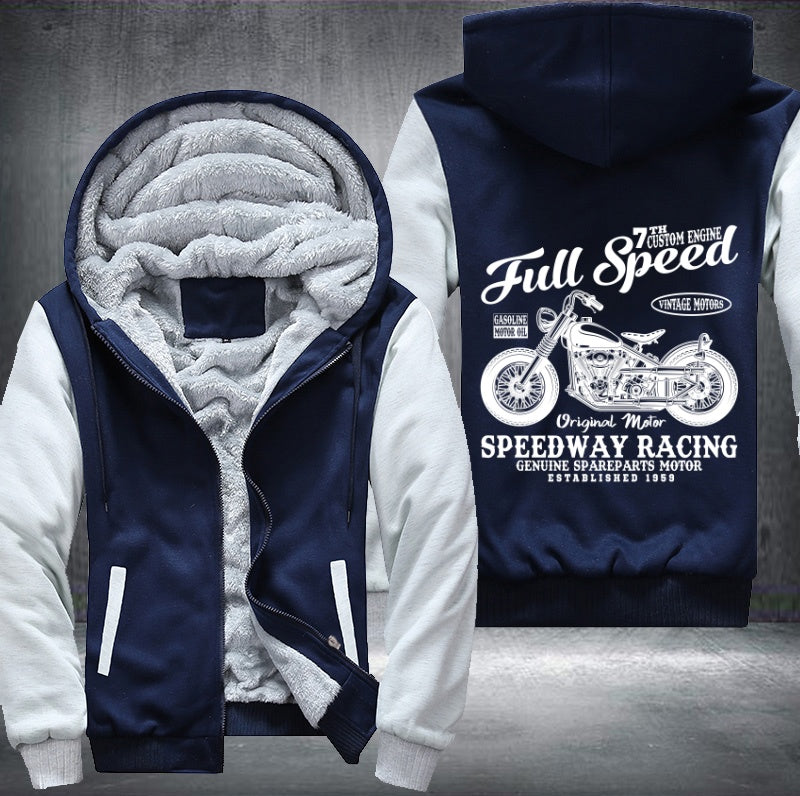 Full speed speedway racing Fleece Hoodies Jacket
