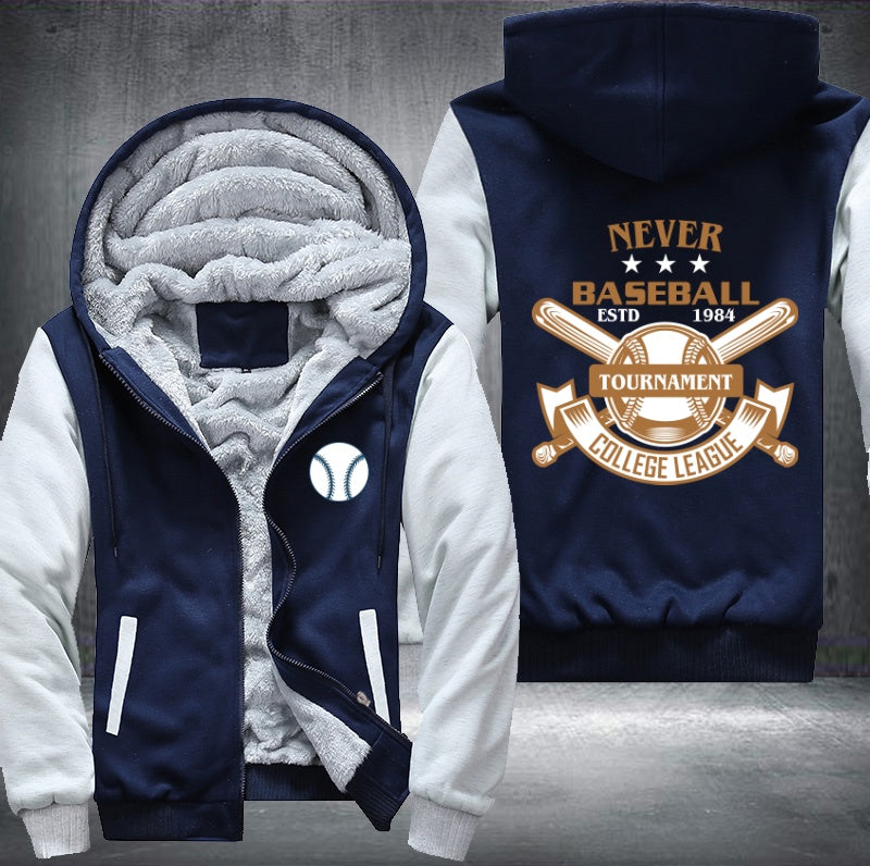 Never baseball Fleece Hoodies Jacket
