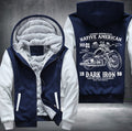 Custom motorcycle native American Fleece Hoodies Jacket