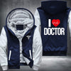 I love doctor printed Fleece Hoodies Jacket