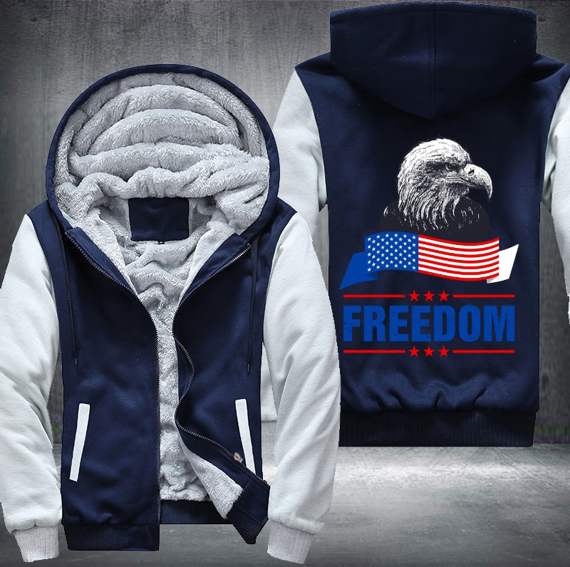 US EAGLE FREEDOM Fleece Hoodies Jacket