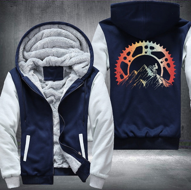 Bicycle Mountain Machine Fleece Hoodies Jacket