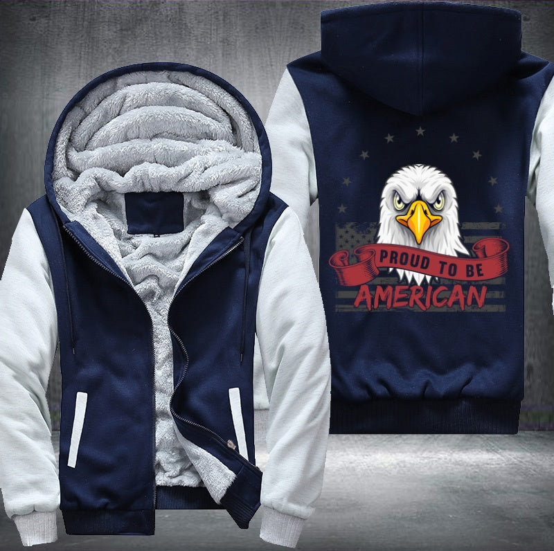 PROUD TO BE AMERICAN Fleece Hoodies Jacket
