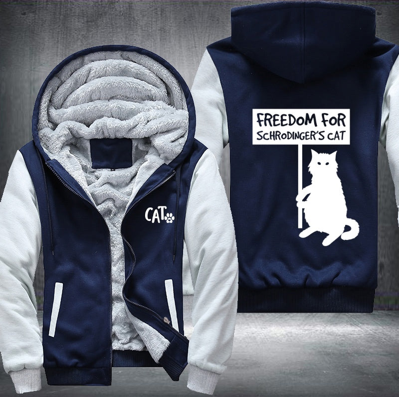 FREEDOM For SCHRODINGERS CAT Fleece Hoodies Jacket