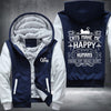 CAT MAKE ME HAPPY HUMANS MAKE MY HEAD HURT Fleece Hoodies Jacket