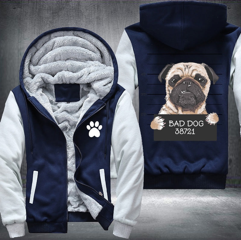 Bad dog Fleece Hoodies Jacket