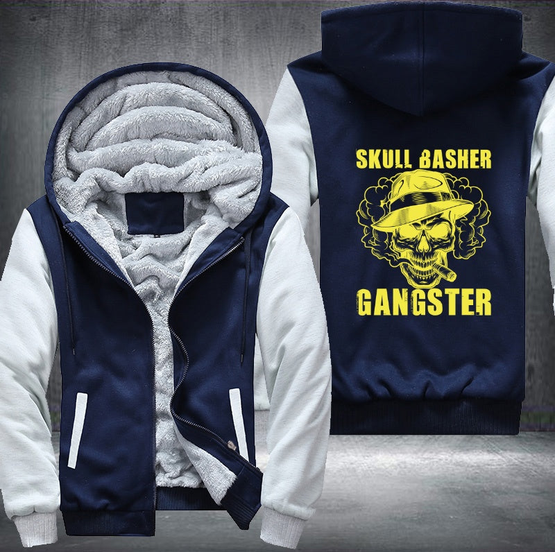 Skull Basher Gangster Fleece Hoodies Jacket