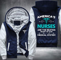 America's nurses are the beating heart of our medical system Fleece Hoodies Jacket
