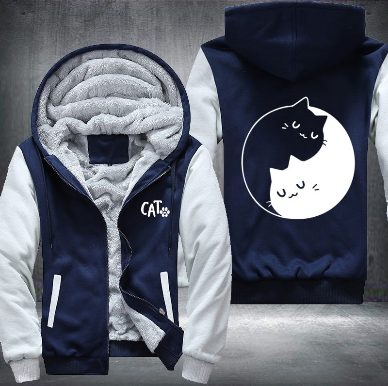CAT circle Fleece Hoodies Jacket
