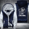 I Love Skull Fleece Hoodies Jacket