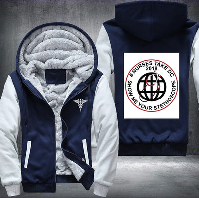 Nurses take DC 2018  Fleece Hoodies Jacket