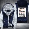 Relax i'm a nurse no tension i'm redy Fleece Hoodies Jacket