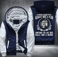 You don't always need a plan just need balls and a beard Fleece Hoodies Jacket