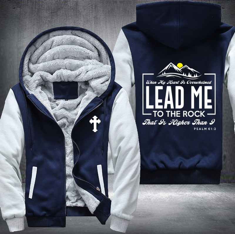 Lead me to the rock Fleece Hoodies Jacket
