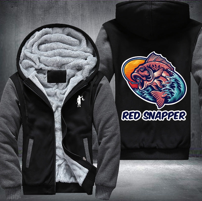 Red snapper Fleece Hoodies Jacket