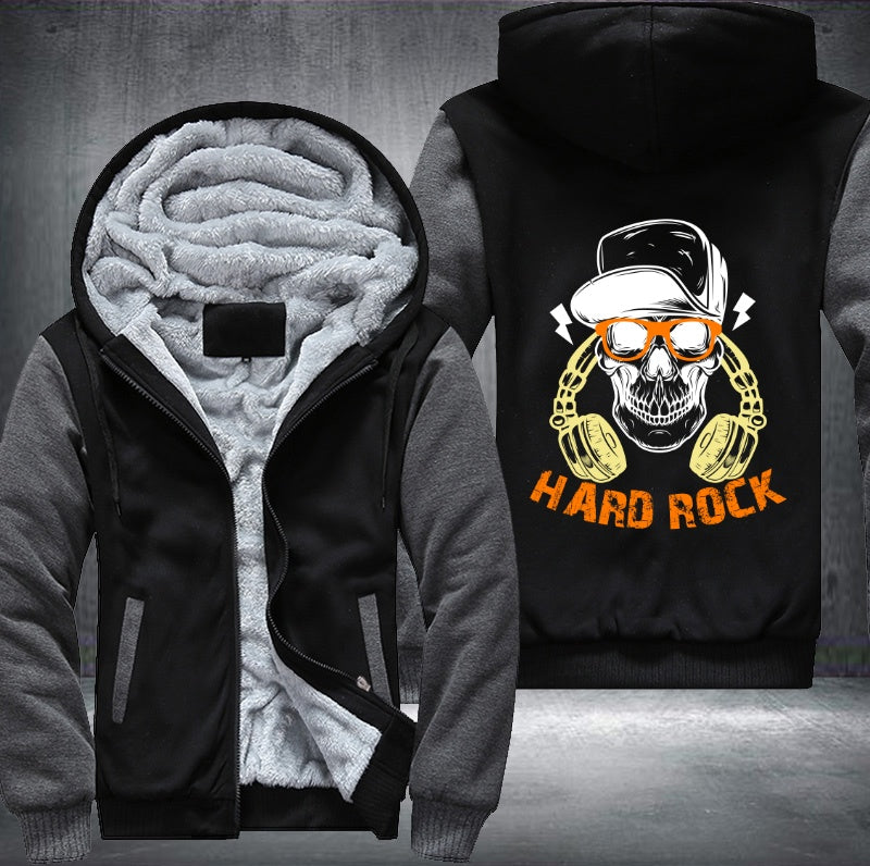 Skull Hard Rock Fleece Hoodies Jacket
