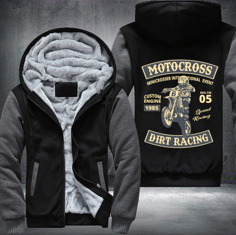 Motocross dirt racing Fleece Hoodies Jacket