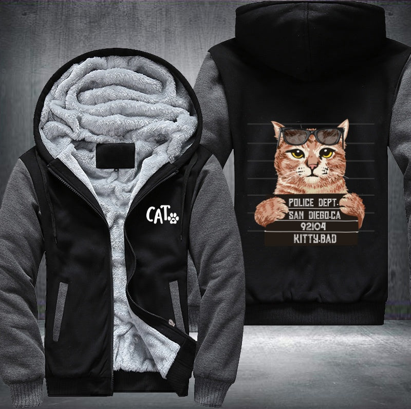 CAT arrest police dept Fleece Hoodies Jacket