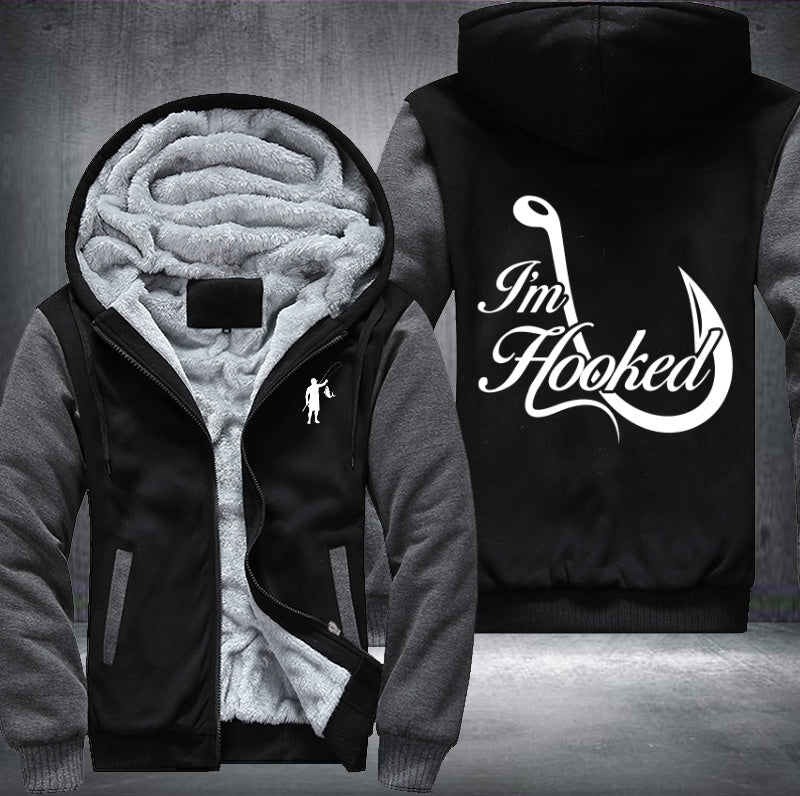 I'm Hooked Fleece Hoodies Jacket