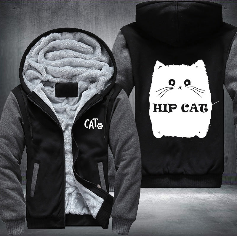 HIP CAT Fleece Hoodies Jacket