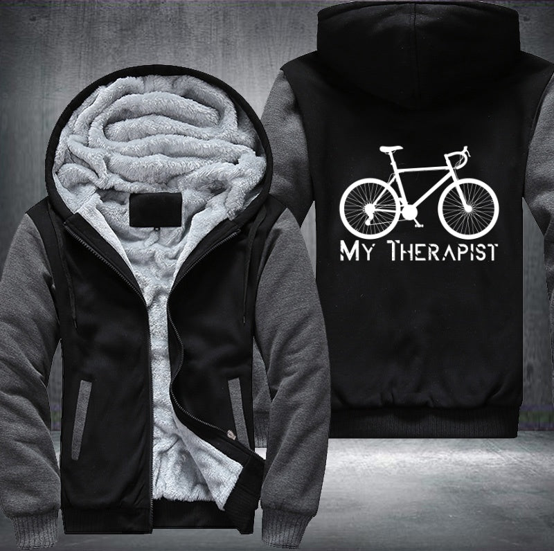 MY THERAPIST Fleece Hoodies Jacket