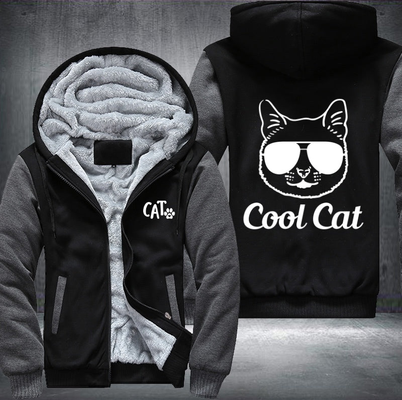 Cool Cat Fleece Hoodies Jacket