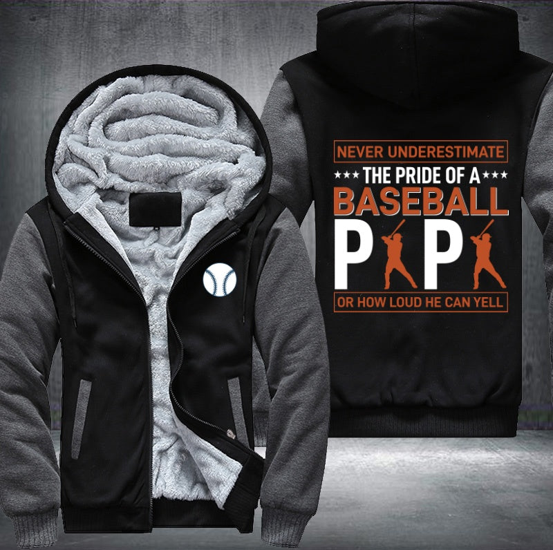 The pride of baseball Papa Fleece Hoodies Jacket