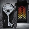 Colorful bicycle Fleece Hoodies Jacket