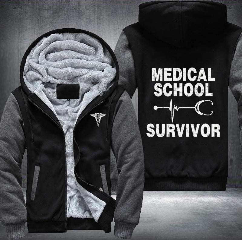 Medical school survivor Fleece Hoodies Jacket