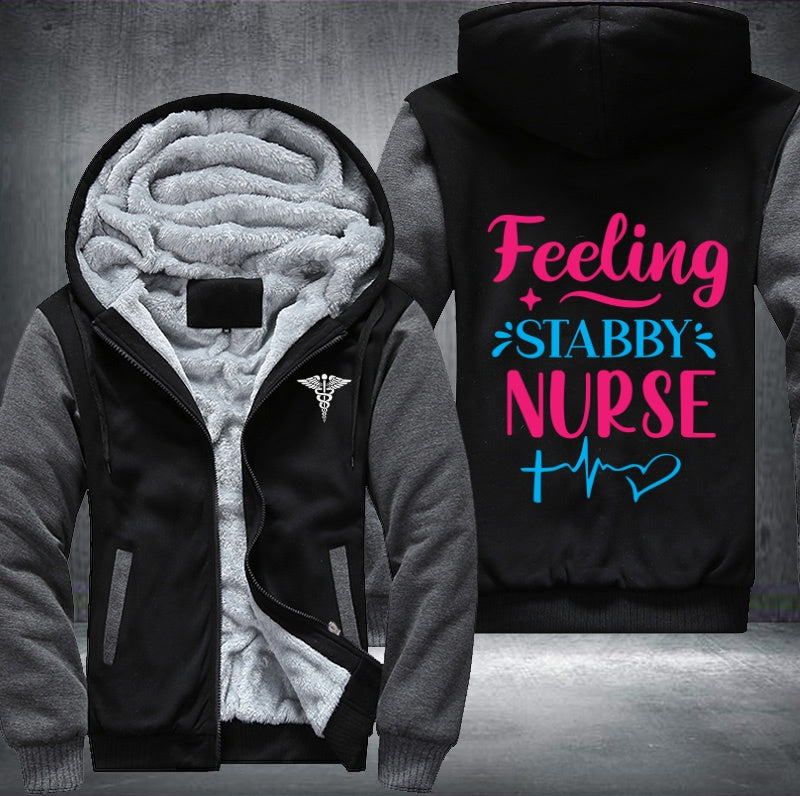 Feeling stabby nurse Fleece Hoodies Jacket