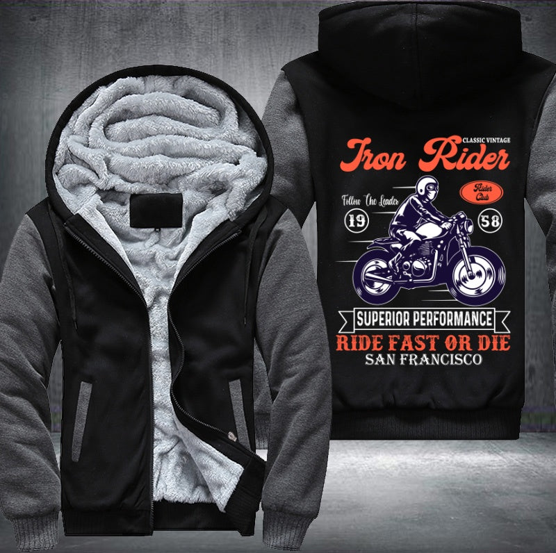 Superior performance ride fast or die san francisco Fleece Hoodies Jacket