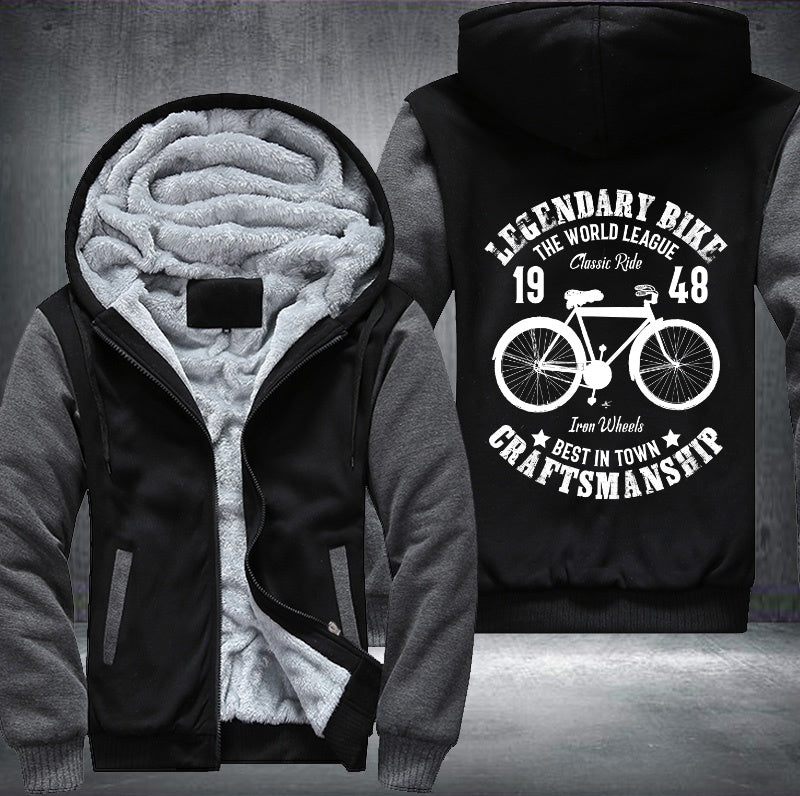 LEGENDARY BIKE THE WORLD LEAGUE Classic Ride Fleece Hoodies Jacket
